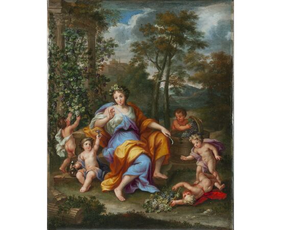 Four paintings depicting The Seasons, Circle of Noel Coypel, second half of the 17th century