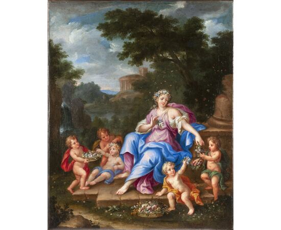 Four paintings depicting The Seasons, Circle of Noel Coypel, second half of the 17th century