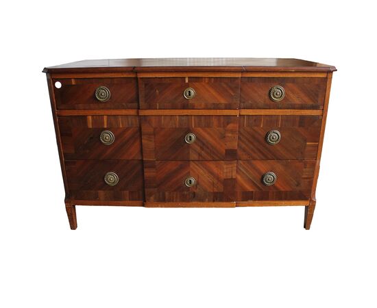 Louis XVI mahogany chest of drawers - mid-19th century Louis XVI mahogany chest of drawers - mid-19th century