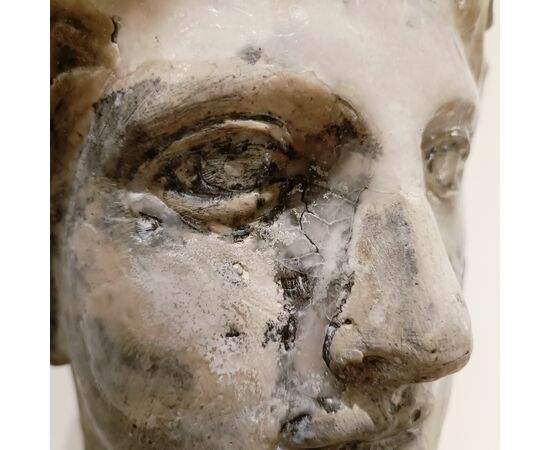 20th century academic wax sculpture – Head of Hera