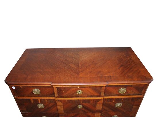 Louis XVI mahogany chest of drawers - mid-19th century Louis XVI mahogany chest of drawers - mid-19th century