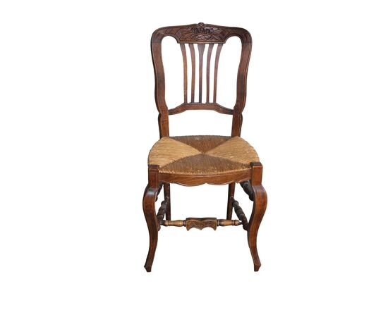 Group of 4 French Provençal chairs from the late 19th century Group of 4 French Provençal chairs from the late 19th century