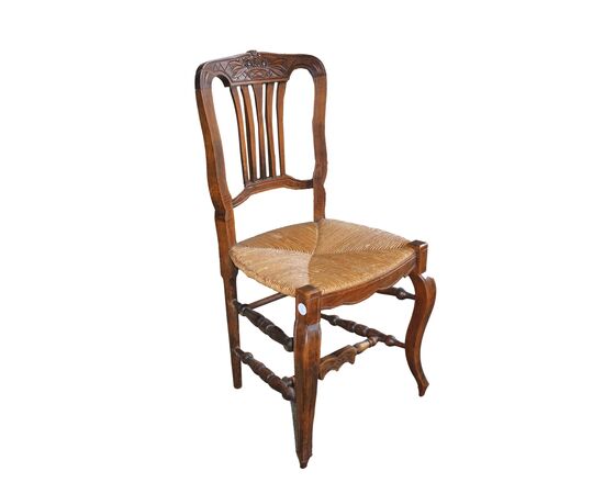 Group of 4 French Provençal chairs from the late 19th century Group of 4 French Provençal chairs from the late 19th century