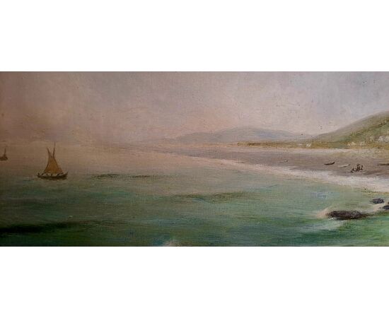 "CAVI DI LAVAGNA" OIL ON CANVAS – DAVID BEGHÈ (1854 – 1933) "CAVI DI LAVAGNA" OIL ON CANVAS – DAVID BEGHÈ (1854 – 1933)