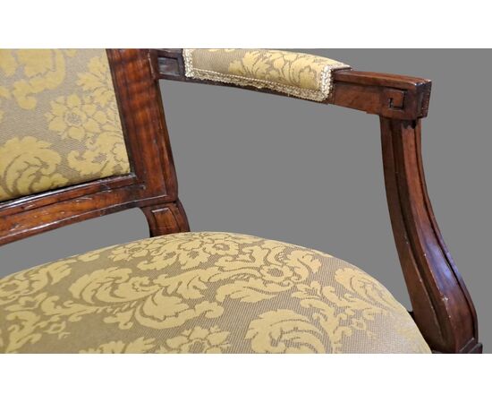 PAIR OF ARMCHAIRS - PIEDMONT - LOUIS XVI