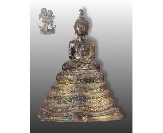 GILT BRONZE SAKYAMUNI THAILAND GILT BRONZE GILT BRONZE SAKYAMUNI THAILAND GILT BRONZE