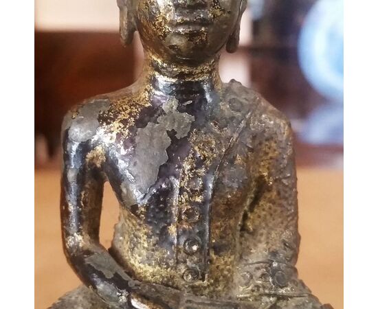 GILT BRONZE SAKYAMUNI THAILAND GILT BRONZE GILT BRONZE SAKYAMUNI THAILAND GILT BRONZE