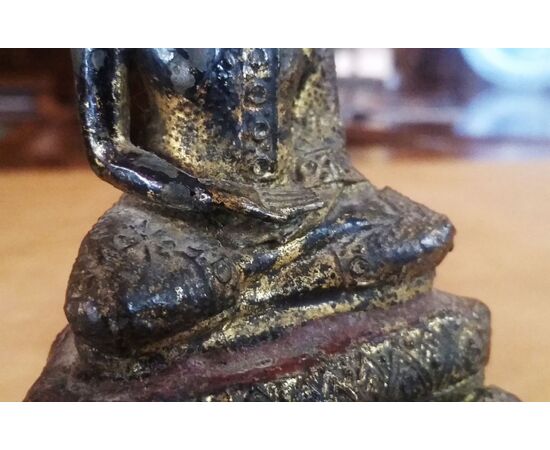 GILT BRONZE SAKYAMUNI THAILAND GILT BRONZE GILT BRONZE SAKYAMUNI THAILAND GILT BRONZE