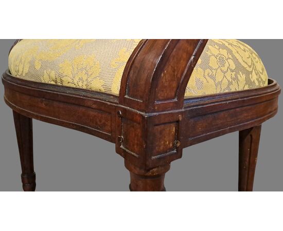 PAIR OF ARMCHAIRS - PIEDMONT - LOUIS XVI