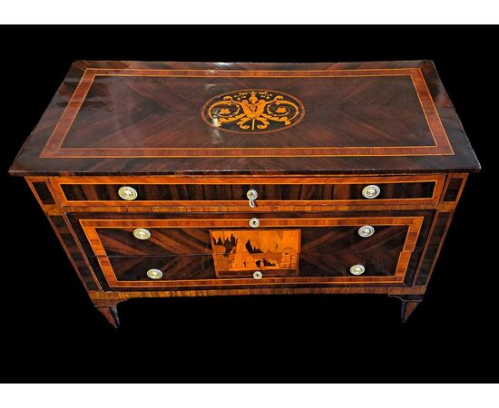 Louis XVI chest of drawers - Genoa - late 18th century Louis XVI chest of drawers - Genoa - late 18th century
