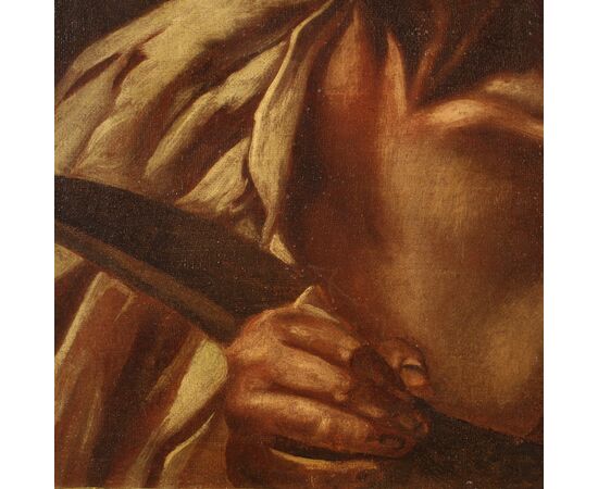 Religious painting of Saint Bartholomew from the 17th century