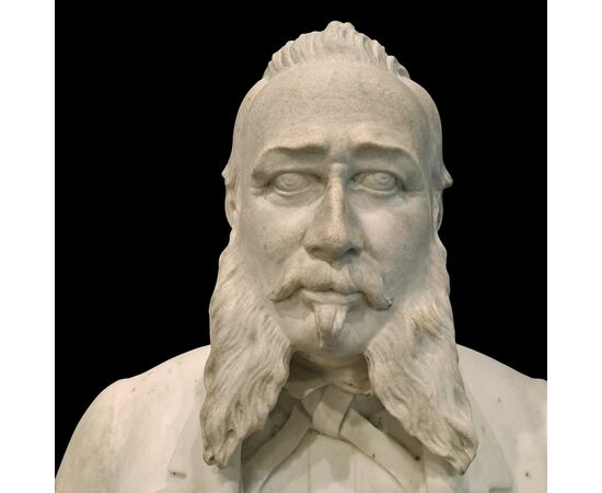 BUST OF A GENTLEMAN - GASPARE GALEAZZI (1801 - 1883)
