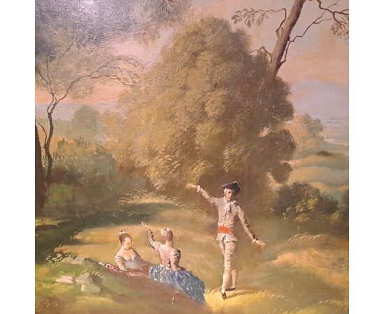 LARGE LANDSCAPE - ITALY - 20TH CENTURY LARGE LANDSCAPE - ITALY - 20TH CENTURY