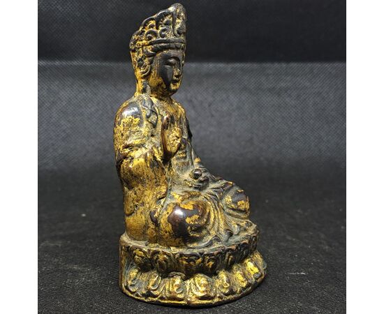BRONZE GUANYIN - CHINA - 19TH CENTURY BRONZE GUANYIN - CHINA - 19TH CENTURY
