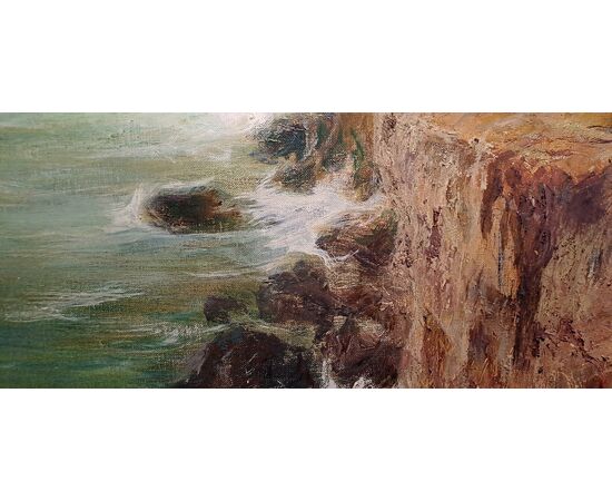 "CAVI DI LAVAGNA" OIL ON CANVAS – DAVID BEGHÈ (1854 – 1933) "CAVI DI LAVAGNA" OIL ON CANVAS – DAVID BEGHÈ (1854 – 1933)