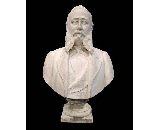 BUST OF A GENTLEMAN - GASPARE GALEAZZI (1801 - 1883)