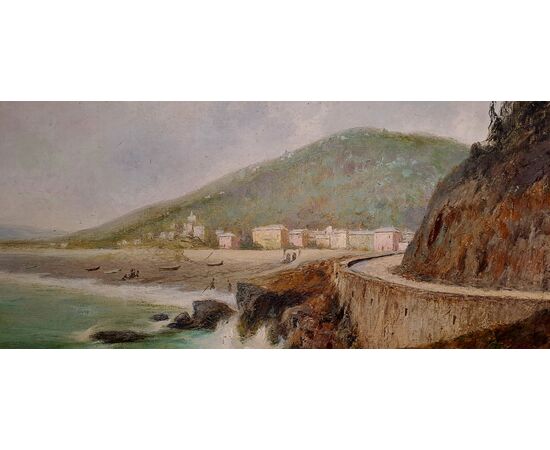 "CAVI DI LAVAGNA" OIL ON CANVAS – DAVID BEGHÈ (1854 – 1933) "CAVI DI LAVAGNA" OIL ON CANVAS – DAVID BEGHÈ (1854 – 1933)