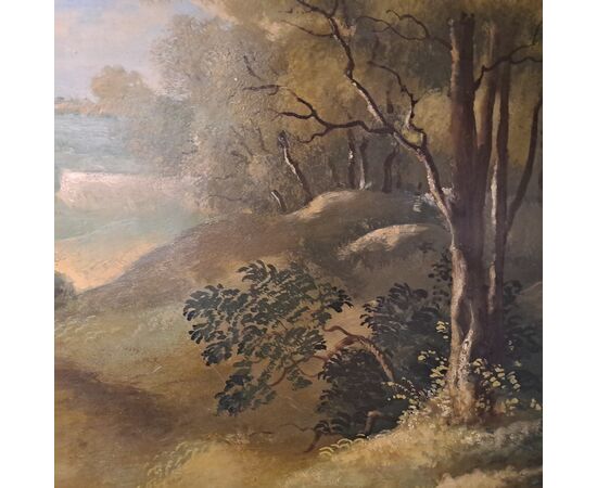 LARGE LANDSCAPE - ITALY - 20TH CENTURY LARGE LANDSCAPE - ITALY - 20TH CENTURY