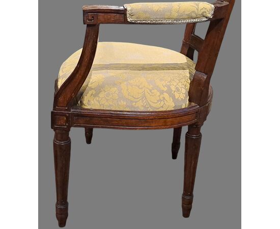 PAIR OF ARMCHAIRS - PIEDMONT - LOUIS XVI