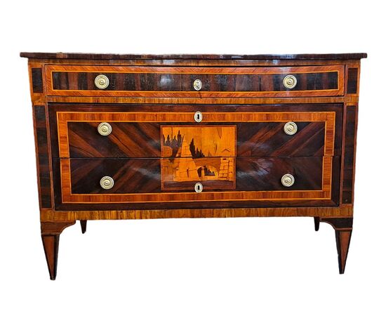 Louis XVI chest of drawers - Genoa - late 18th century Louis XVI chest of drawers - Genoa - late 18th century