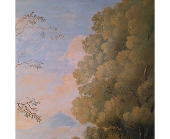 LARGE LANDSCAPE - ITALY - 20TH CENTURY LARGE LANDSCAPE - ITALY - 20TH CENTURY