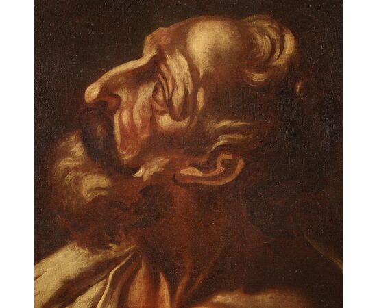 Religious painting of Saint Bartholomew from the 17th century