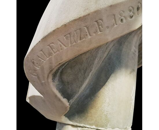 BUST OF A GENTLEMAN - GASPARE GALEAZZI (1801 - 1883)
