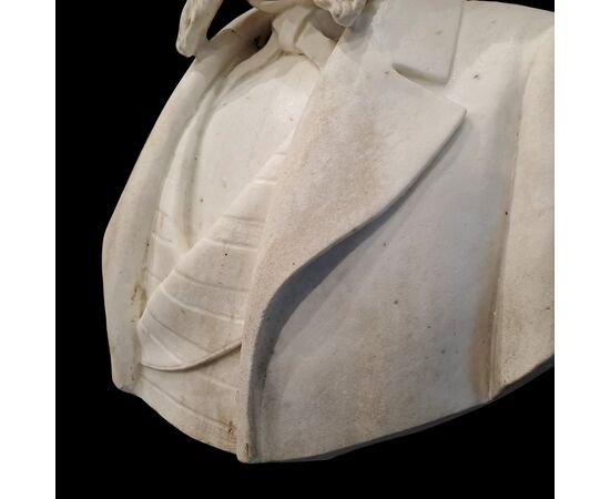 BUST OF A GENTLEMAN - GASPARE GALEAZZI (1801 - 1883)