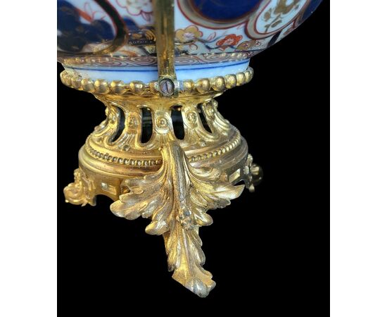 BOWL MONTATA IN BRONZO - IMARI - XVIII SEC BOWL MONTATA IN BRONZO - IMARI - XVIII SEC