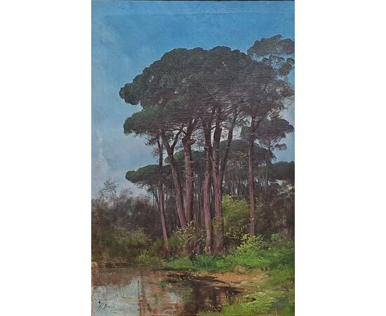 COPPIA DI PAESAGGI - HENRY MARKO' - (1855 - 1921) COPPIA DI PAESAGGI - HENRY MARKO' - (1855 - 1921)