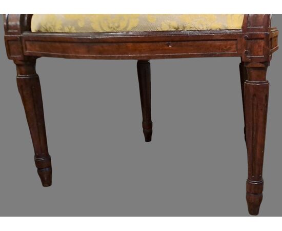 PAIR OF ARMCHAIRS - PIEDMONT - LOUIS XVI