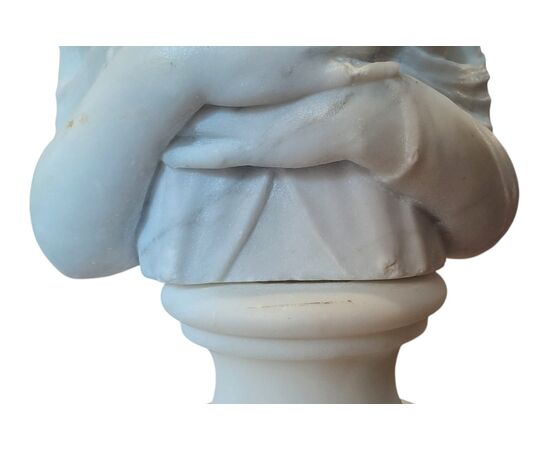 MARBLE BUST - JULIETTE RECAMIER - 19TH CENTURY
