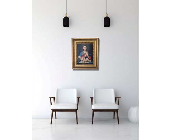 MADONNA AND CHILD ON COPPER - ITALY - 18TH CENTURY MADONNA AND CHILD ON COPPER - ITALY - 18TH CENTURY