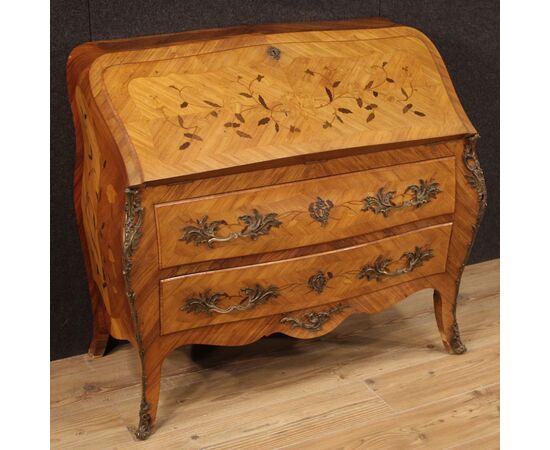 French inlaid bureau from 20th century French inlaid bureau from 20th century