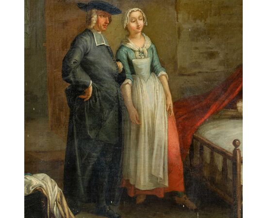 French painter (18th century) - The Bellows. French painter (18th century) - The Bellows.