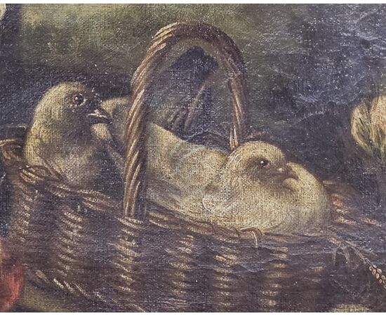 “NATURA MORTA CON TACCHINO” Scuola bolognese inizio XVIII secolo.