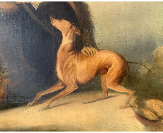 Italian painter (late 19th century) - The Falconer. Italian painter (late 19th century) - The Falconer.
