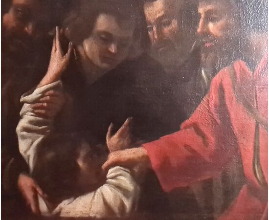 PENDANT OF TWO PAINTINGS. "JOSEPH SOLD BY HIS BROTHERS, the payment and delivery to the merchant".