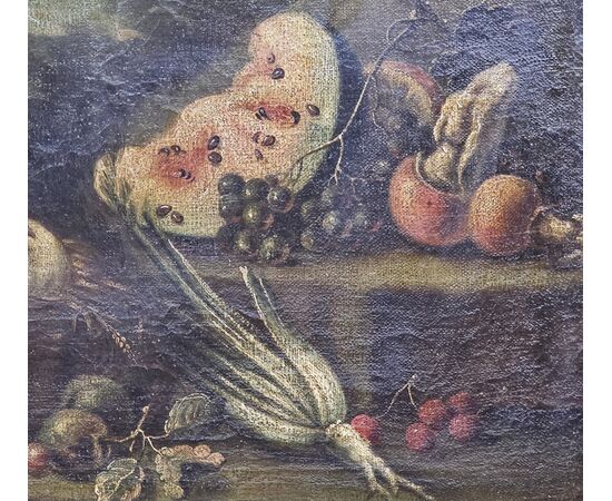 “NATURA MORTA CON TACCHINO” Scuola bolognese inizio XVIII secolo.