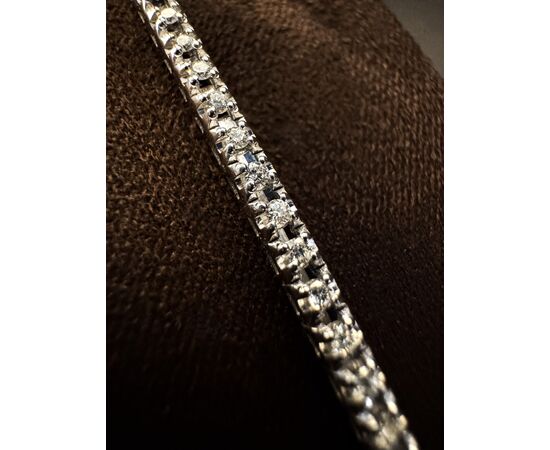 Bracciale  tennis  in  oro  bianco  con  Diamanti Bracciale  tennis  in  oro  bianco  con  Diamanti