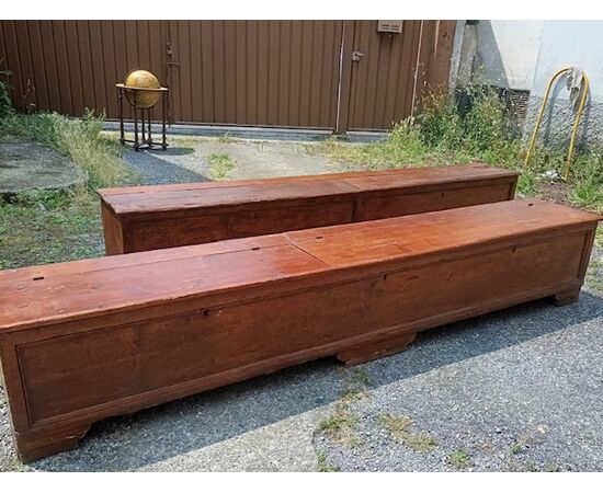 Coppia di cassapanche del 700 Coppia di cassapanche del 700