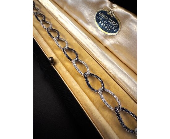 Bracciale  con  Zaffiri  e  Diamanti