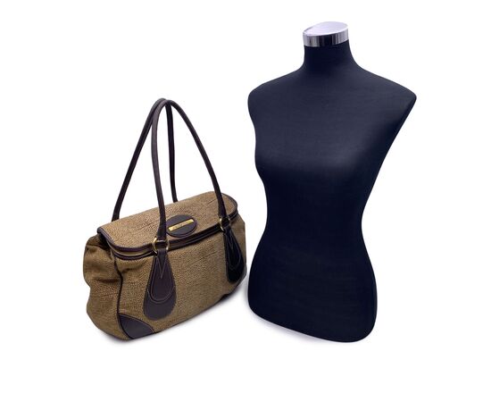 BORBONESE Borsa a Tracolla in Camoscio Col. Marrone M BORBONESE Borsa a Tracolla in Camoscio Col. Marrone M