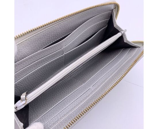 GUCCI Portafoglio in Pelle Col. Argento Continental M GUCCI Portafoglio in Pelle Col. Argento Continental M