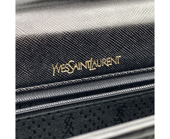 YVES SAINT LAURENT Borsa a Tracolla Vintage in Pelle Col. Nero M YVES SAINT LAURENT Borsa a Tracolla Vintage in Pelle Col. Nero M