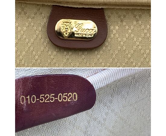 GUCCI Borsa da Viaggio Vintage in Tela Col. Marrone - L GUCCI Borsa da Viaggio Vintage in Tela Col. Marrone - L
