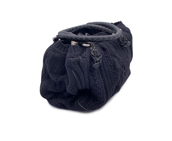 ERMANNO SCERVINO Borsa Shopper in Lana Col. Nero M ERMANNO SCERVINO Borsa Shopper in Lana Col. Nero M