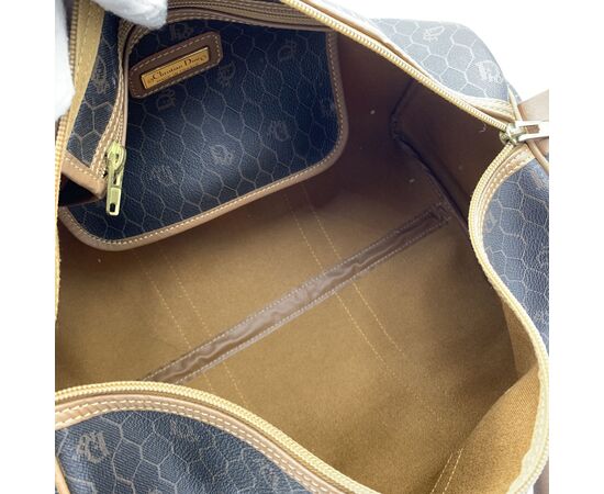 CHRISTIAN DIOR Borsa a Mano Vintage in Cotone Col. Grigio M CHRISTIAN DIOR Borsa a Mano Vintage in Cotone Col. Grigio M