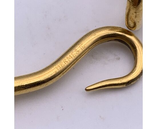 HERMES Bracciale in Metallo Col. Nero Jumbo Hook HERMES Bracciale in Metallo Col. Nero Jumbo Hook