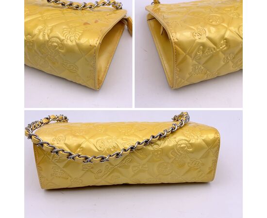 CHANEL Borsa a Tracolla in Pelle Lucida Col. Giallo Lucky Symbols S CHANEL Borsa a Tracolla in Pelle Lucida Col. Giallo Lucky Symbols S